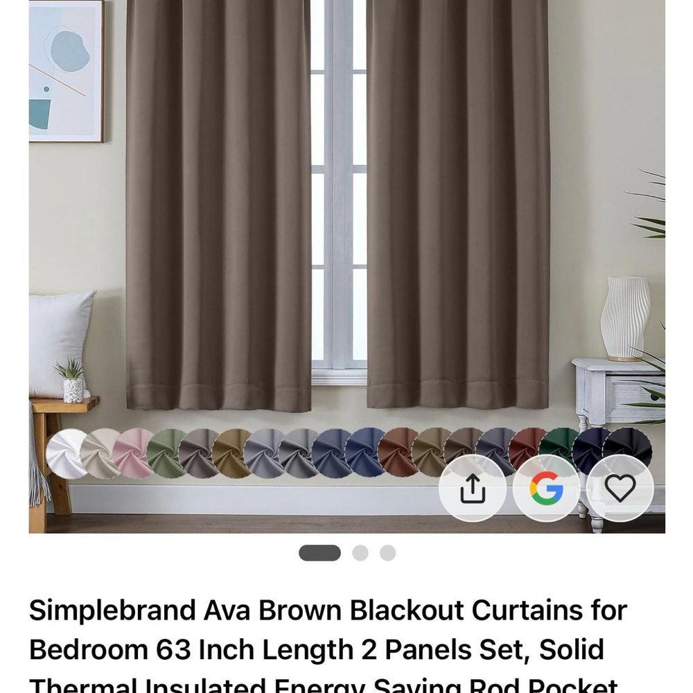 Brown Blackout Curtains